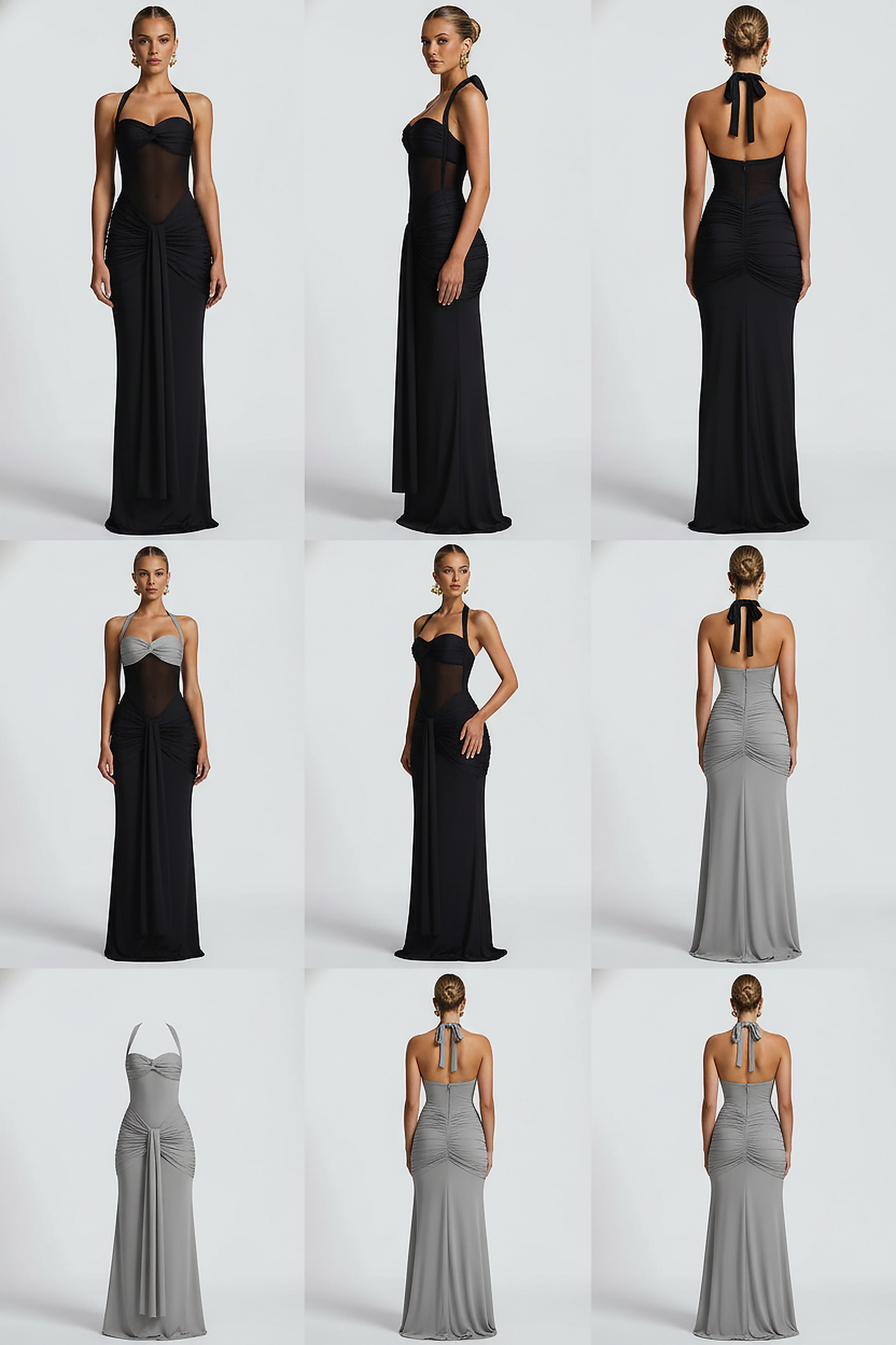 Halter Backless Maxi Dress - Thorne & Ivy