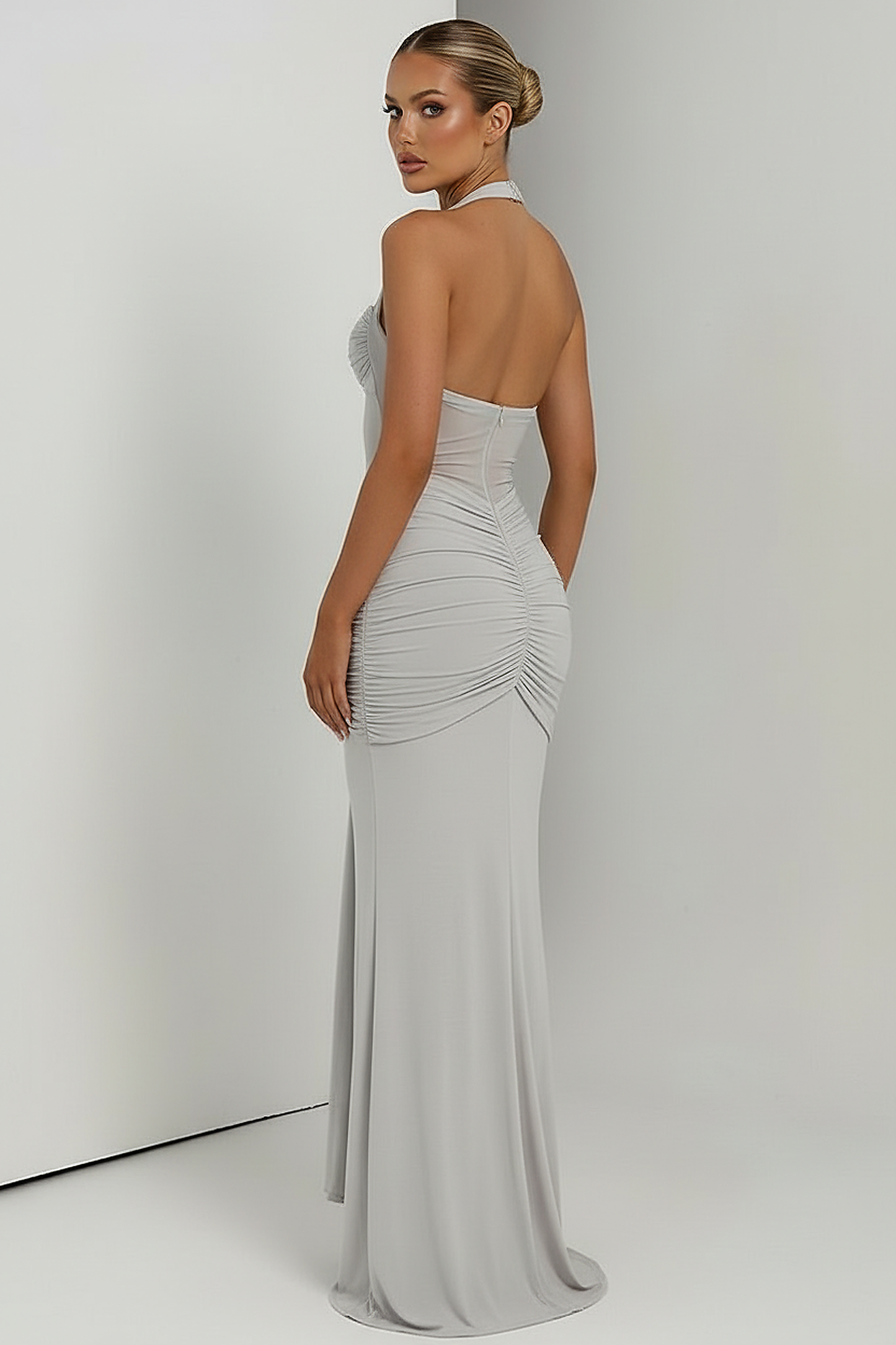 Halter Backless Maxi Dress - Thorne & Ivy