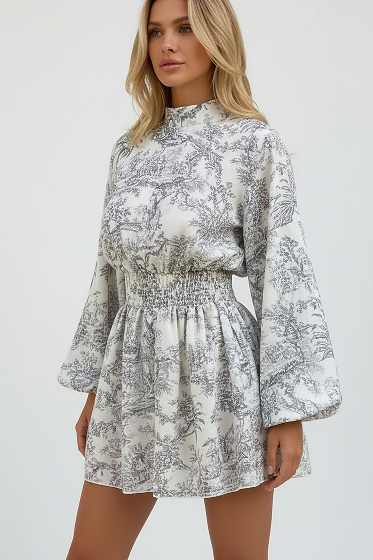 Elegant dress, hemline detail close-up.