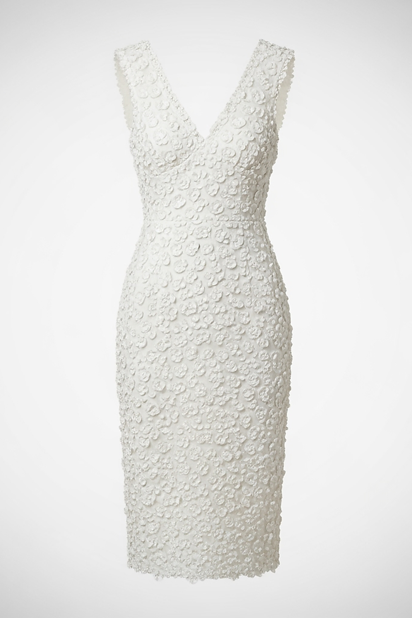 Embroidered Floral Plunge Maxi Dress - Thorne & Ivy