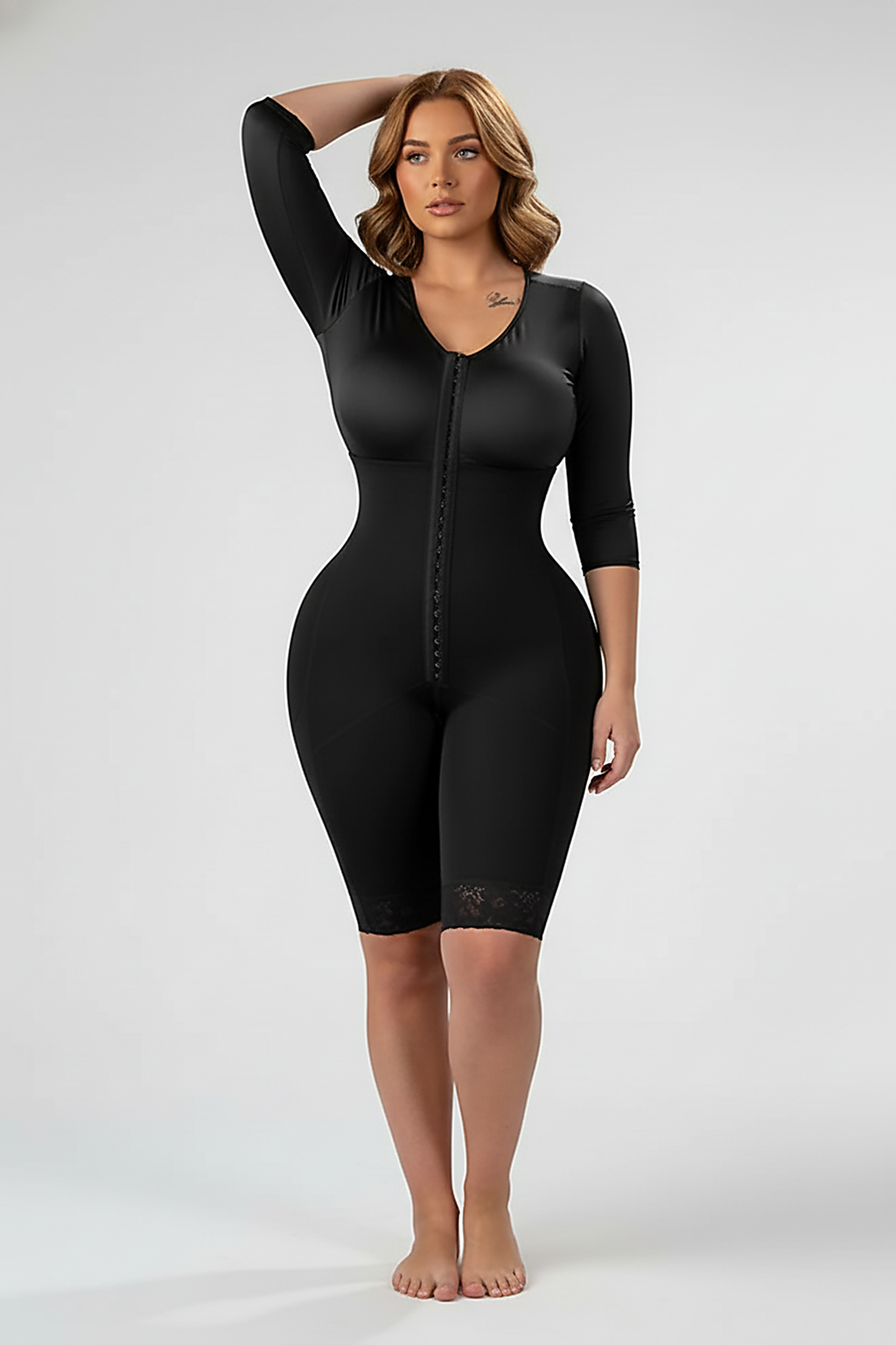 Nude shaper, front view on model.