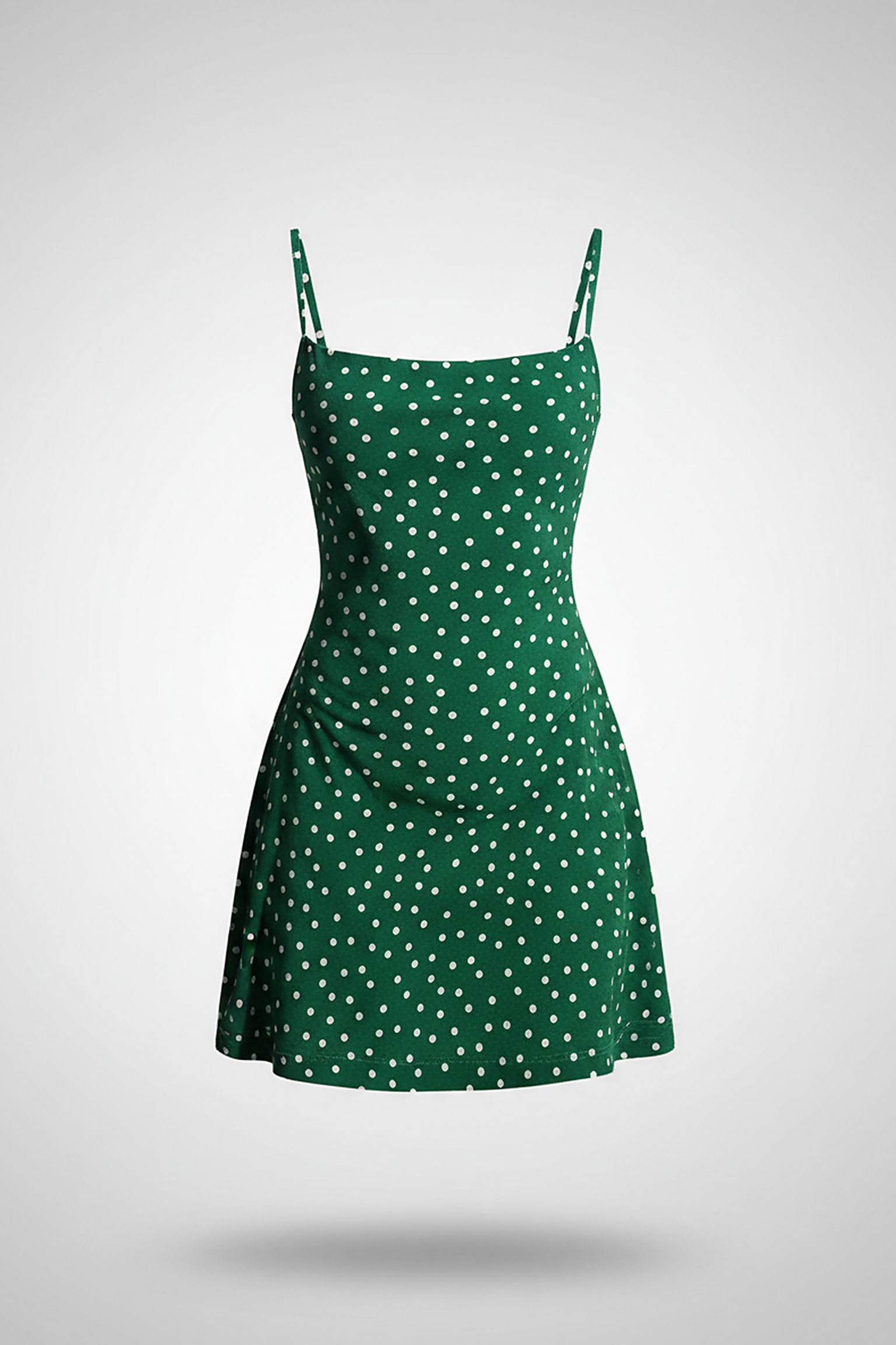 Polka Dot Backless Mini Dress