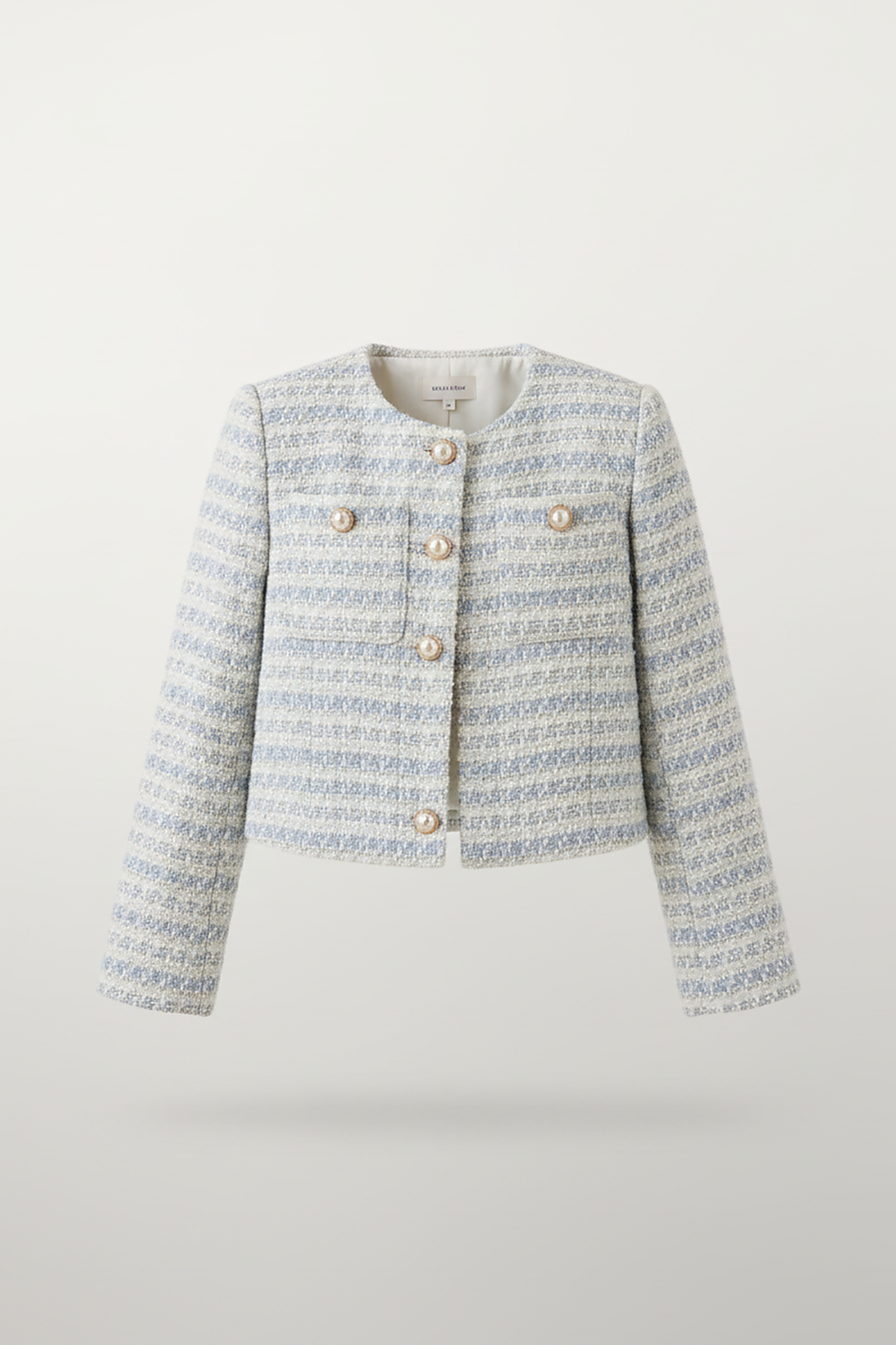 Elegant Tweed Single-Breasted Short Coat