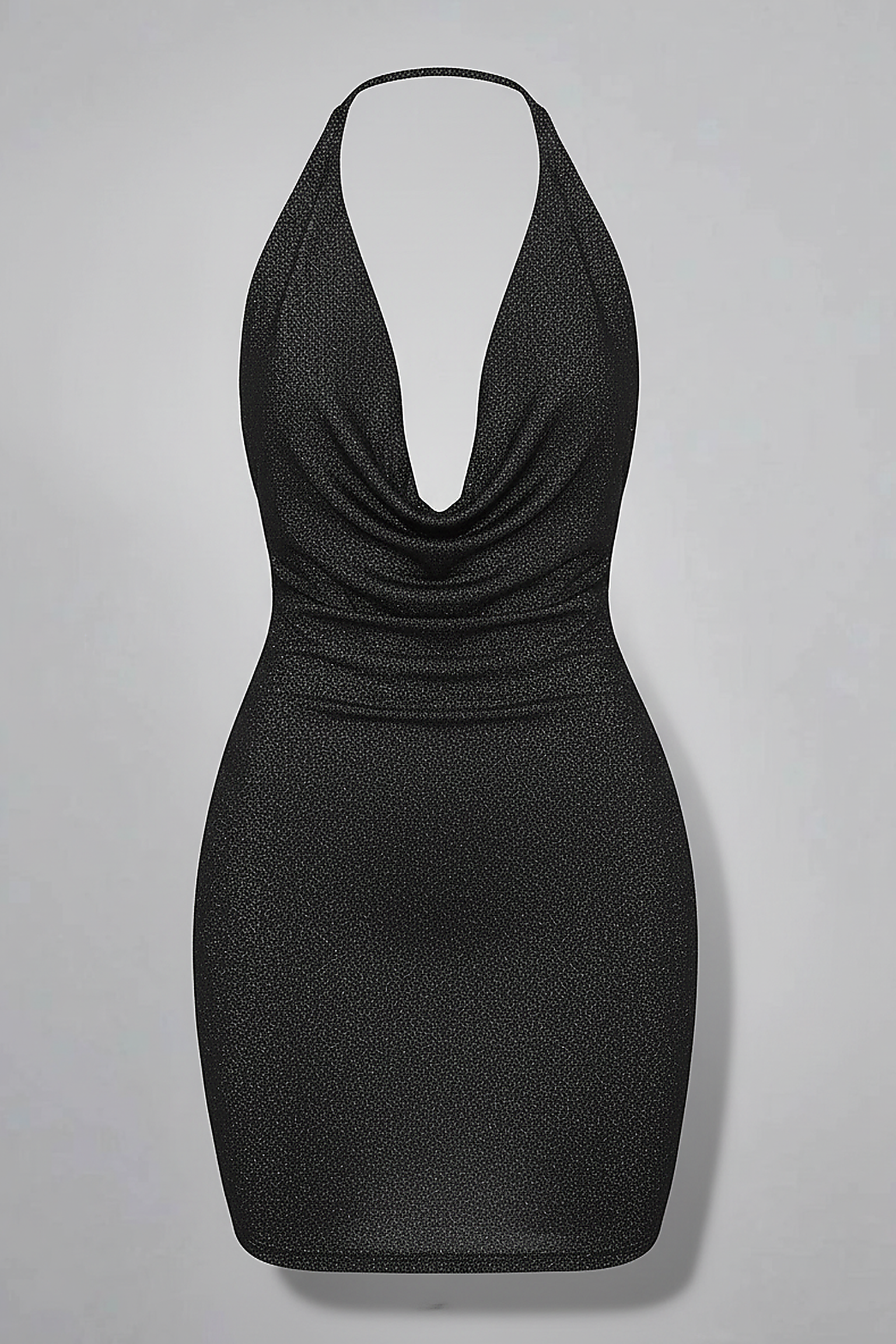 Cowl Neck Halter Mini Dress