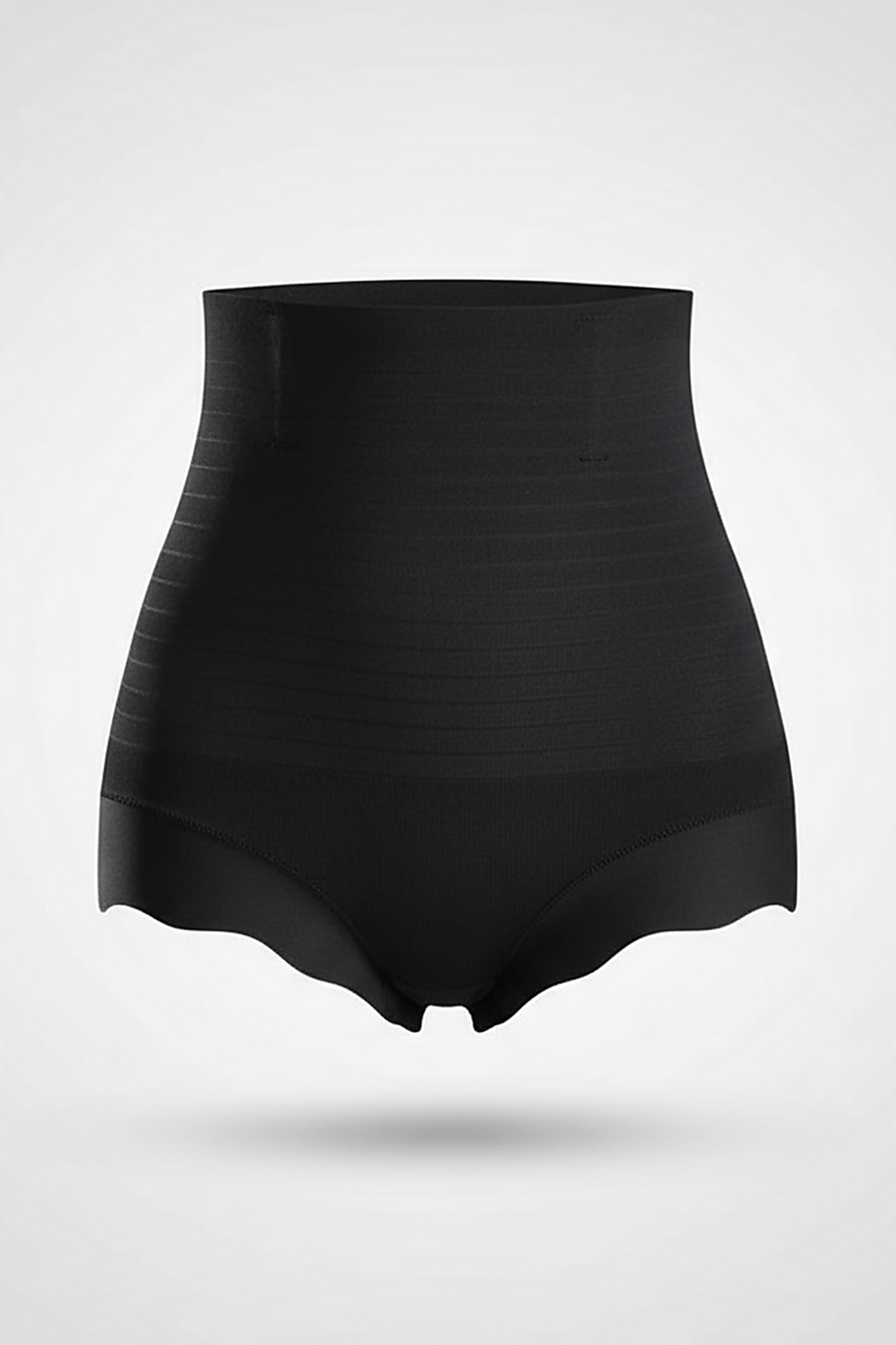 High-waist tummy control slimming shorts, alternate angle.