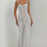 Halter Backless Maxi Dress - Thorne & Ivy
