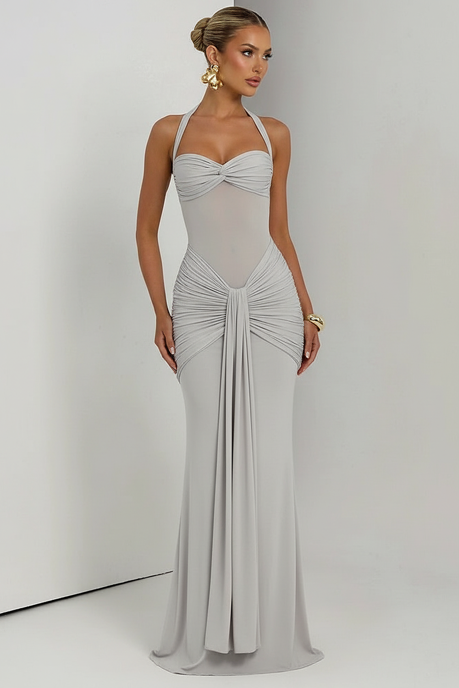 Halter Backless Maxi Dress - Thorne & Ivy