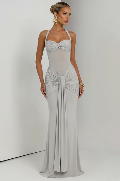 Halter Backless Maxi Dress - Thorne & Ivy