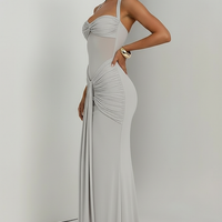 Halter Backless Maxi Dress - Thorne & Ivy