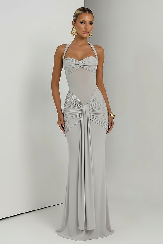 Halter Backless Maxi Dress - Thorne & Ivy
