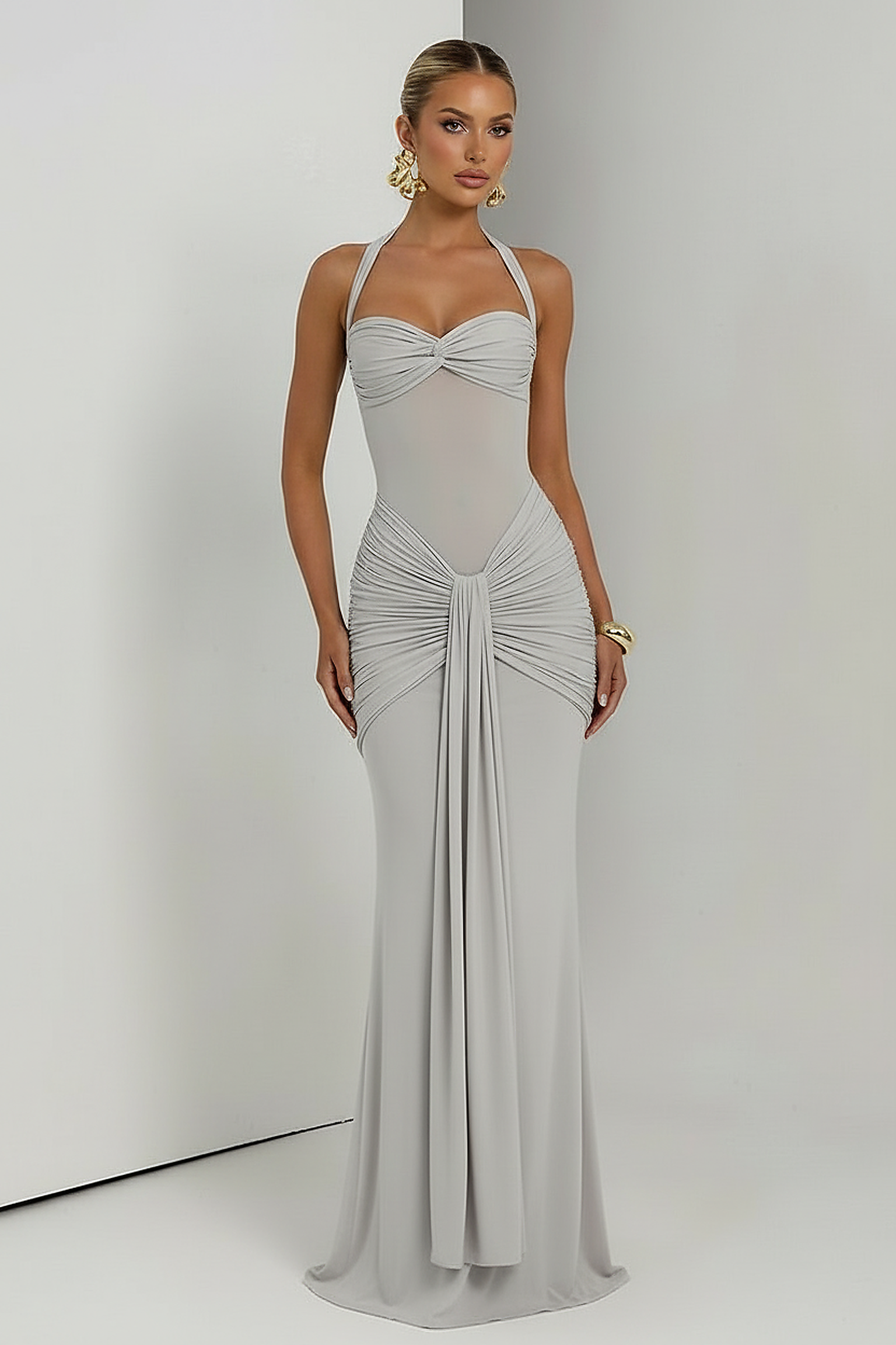 Halter Backless Maxi Dress - Thorne & Ivy