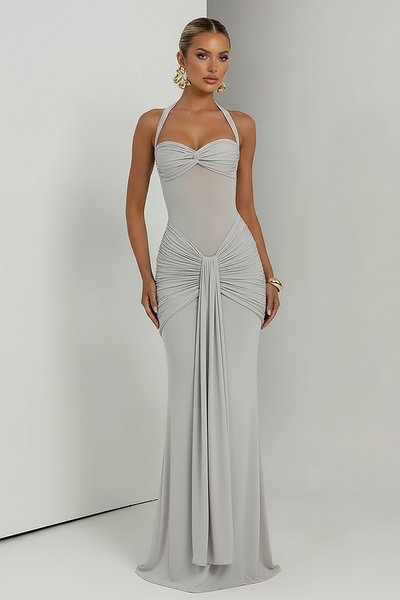 Halter Backless Maxi Dress - Thorne & Ivy