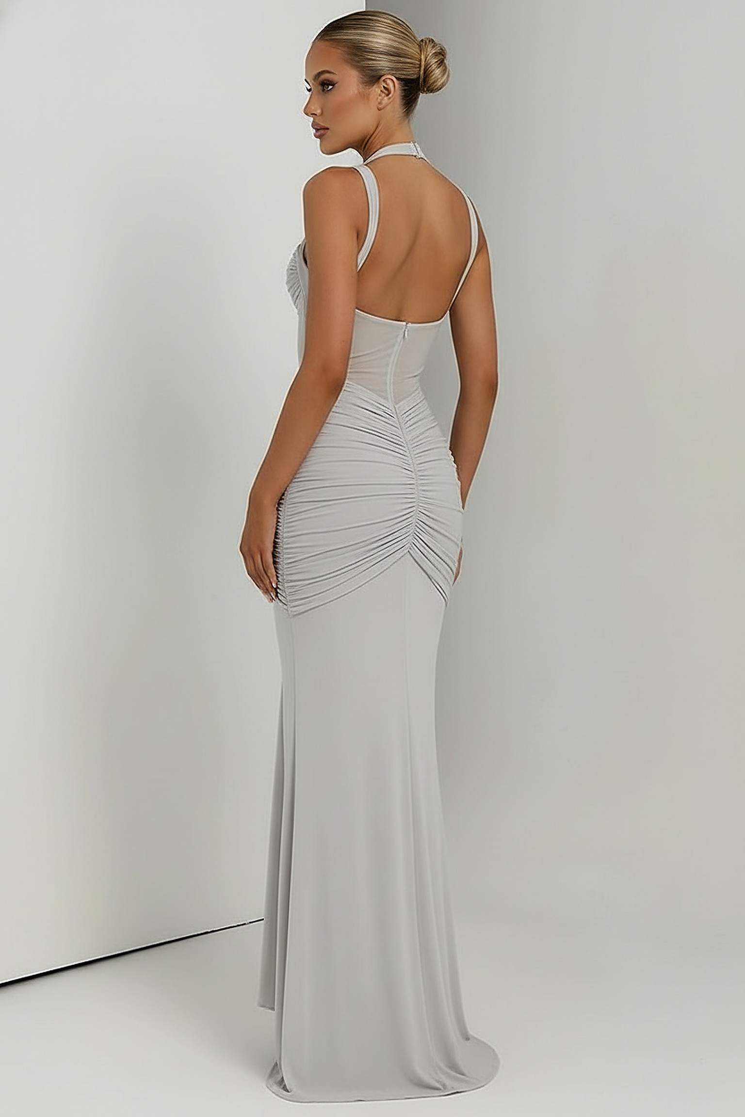 Halter Backless Maxi Dress - Thorne & Ivy