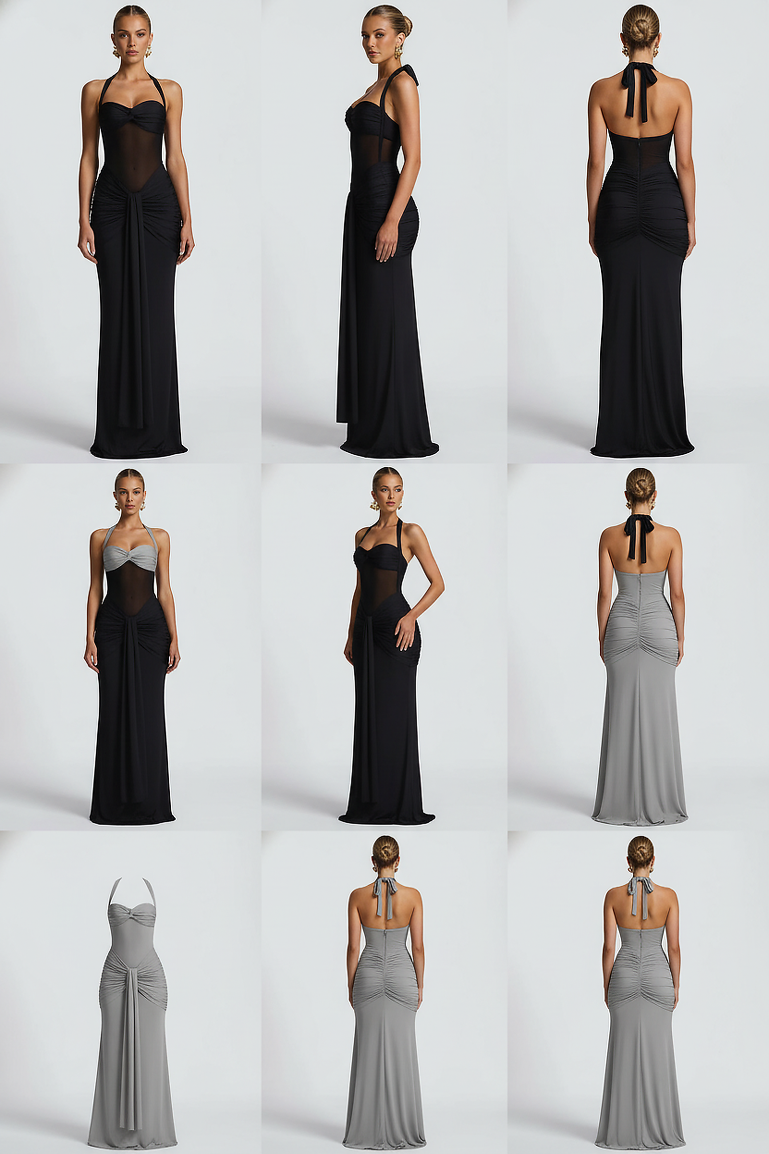 Halter Backless Maxi Dress - Thorne & Ivy