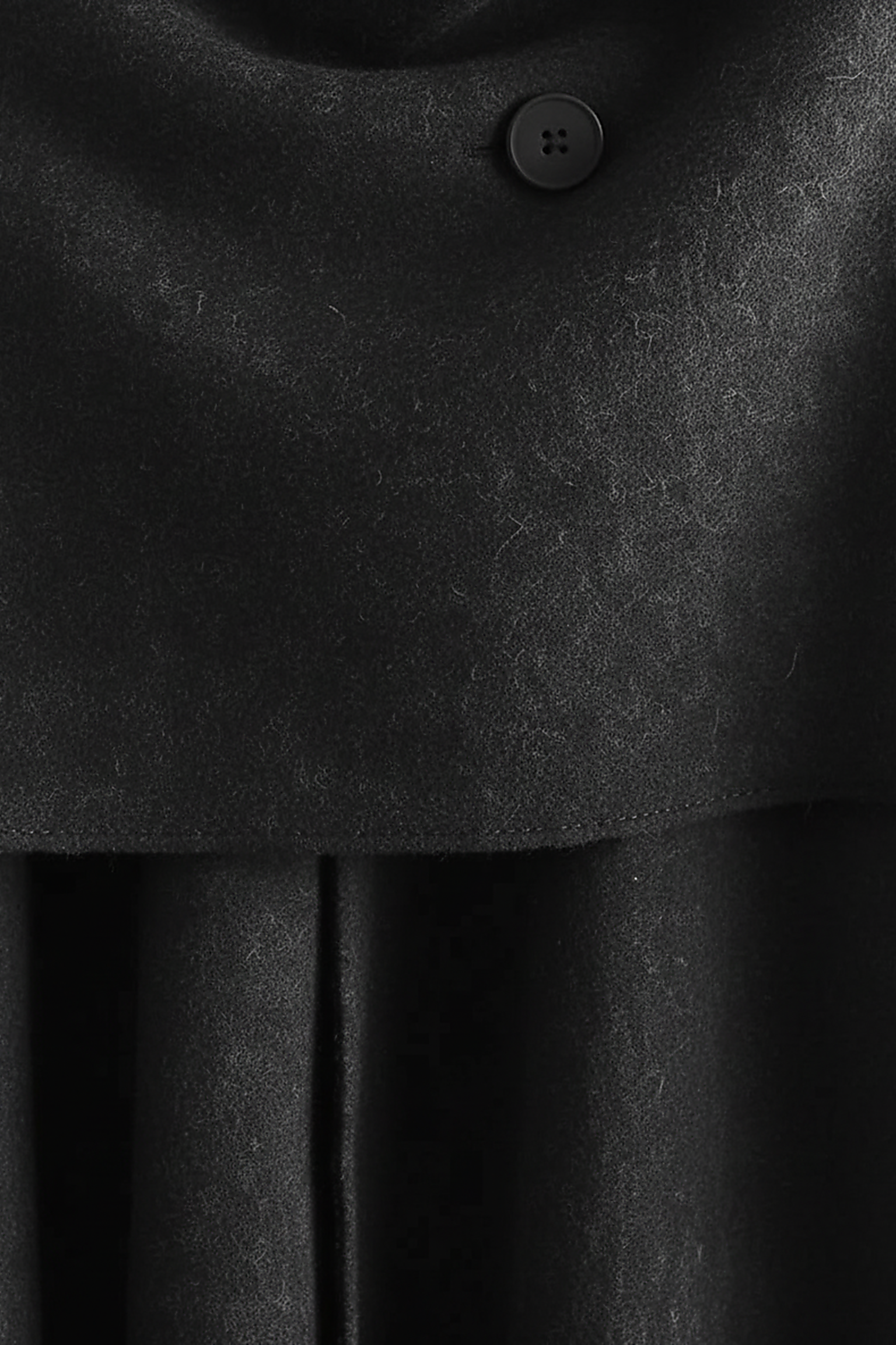 Knitted Asymmetric Scarf Coat