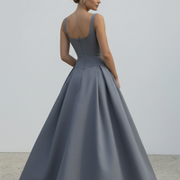 Polka dot maxi dress, sleeve and shoulder detail.