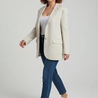 Women's Spring Summer Linen Basic Blazer