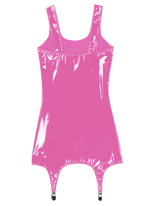 Wetlook Leather Tank Bodycon Dress - Thorne & Ivy