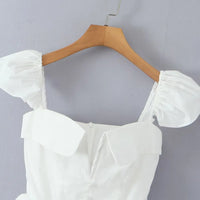 V Neck Cape Sleeve Mini Skirt - Thorne & Ivy