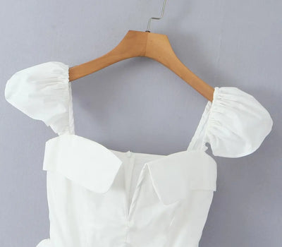 V Neck Cape Sleeve Mini Skirt - Thorne & Ivy