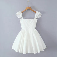 V Neck Cape Sleeve Mini Skirt - Thorne & Ivy