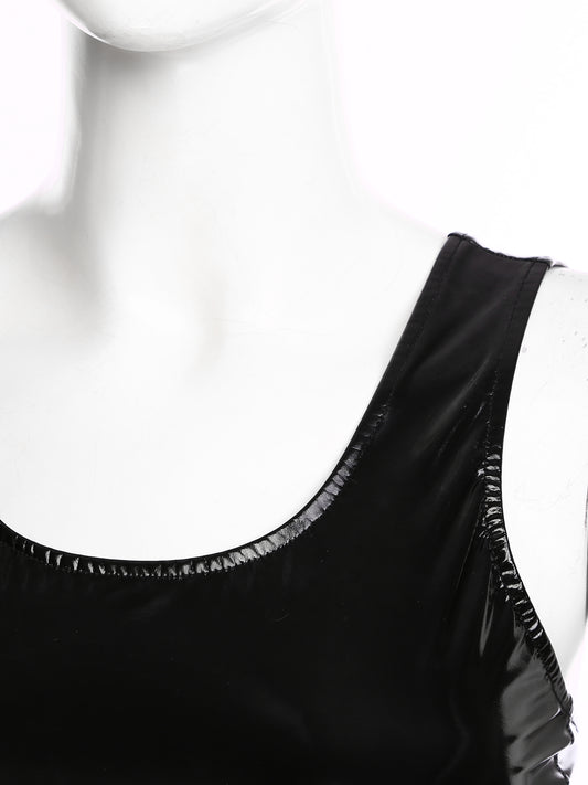 Wetlook Leather Tank Bodycon Dress - Thorne & Ivy