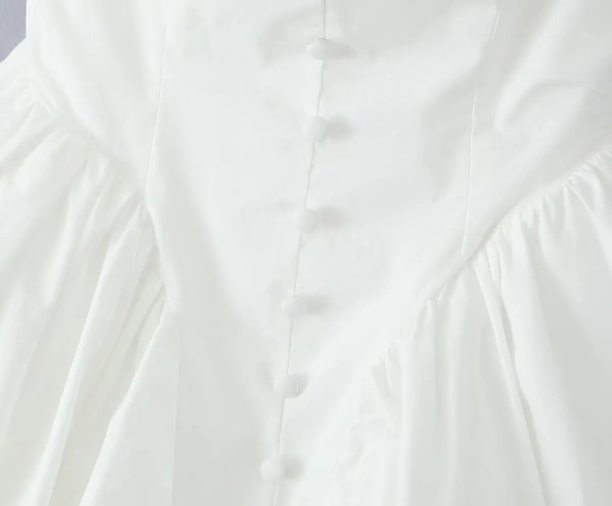 V Neck Cape Sleeve Mini Skirt - Thorne & Ivy