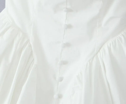 V Neck Cape Sleeve Mini Skirt - Thorne & Ivy