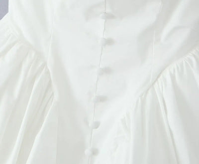 V Neck Cape Sleeve Mini Skirt - Thorne & Ivy