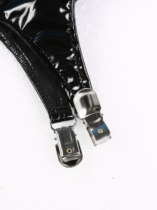 Wetlook Leather Tank Bodycon Dress - Thorne & Ivy