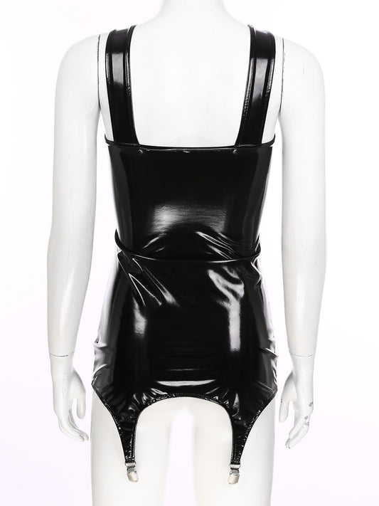 Wetlook Leather Tank Bodycon Dress - Thorne & Ivy
