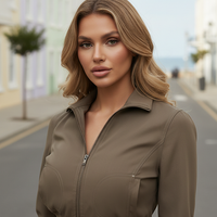 Flight staff jacket, front pocket detail.