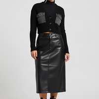 Denim V-Neck Midi Dress - Thorne & Ivy