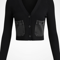 Denim V-Neck Midi Dress - Thorne & Ivy