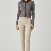 Sleeveless ribbed maxi dress. Close-up of armhole detail.