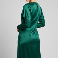 Satin Button Down Maxi Dress - Thorne & Ivy