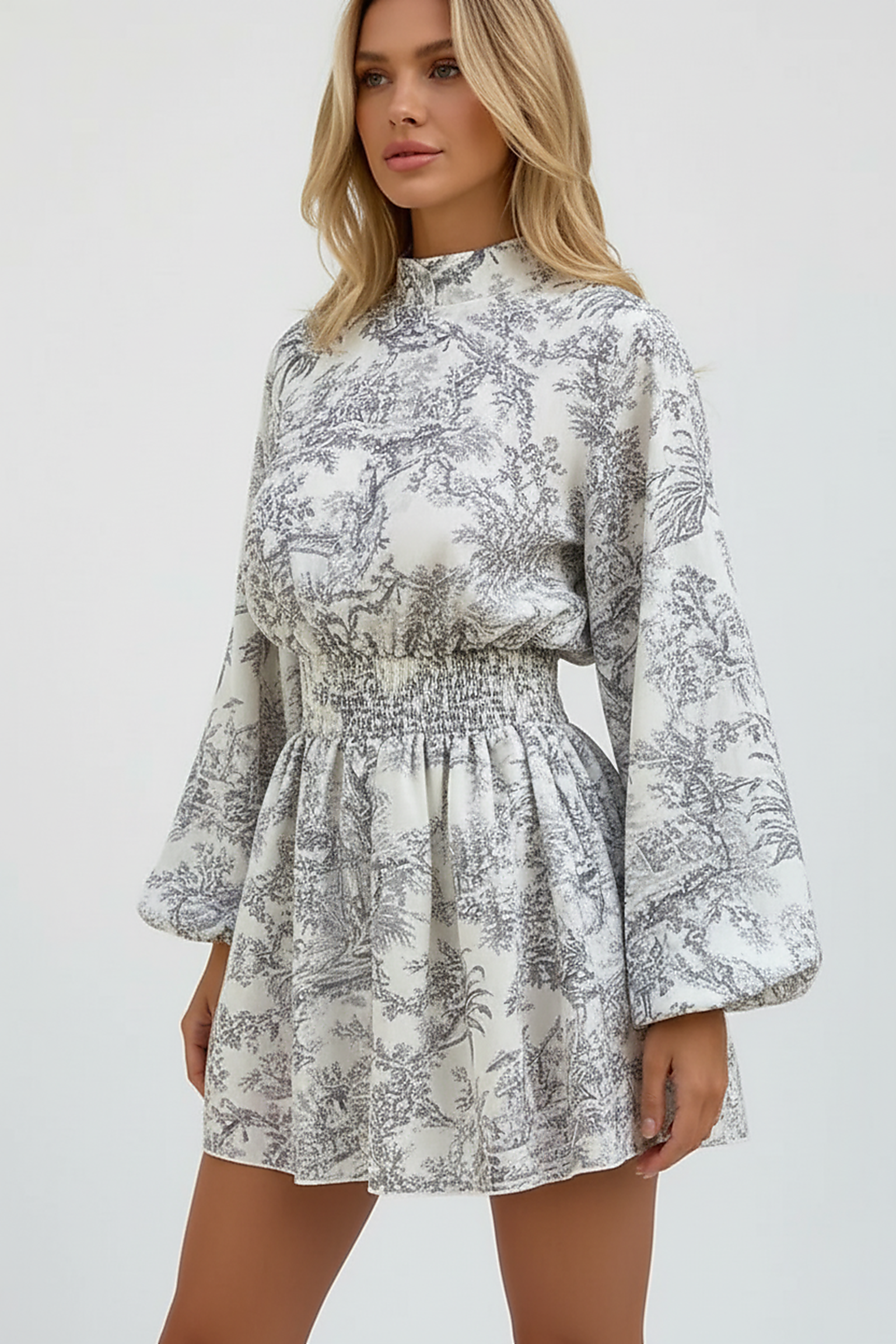 Elegant dress, hemline detail close-up.