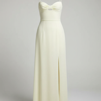 Black mesh spaghetti strap dress, full length front view on model.