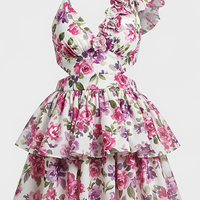 Purple Halter Tiered Maxi Dress - Thorne & Ivy