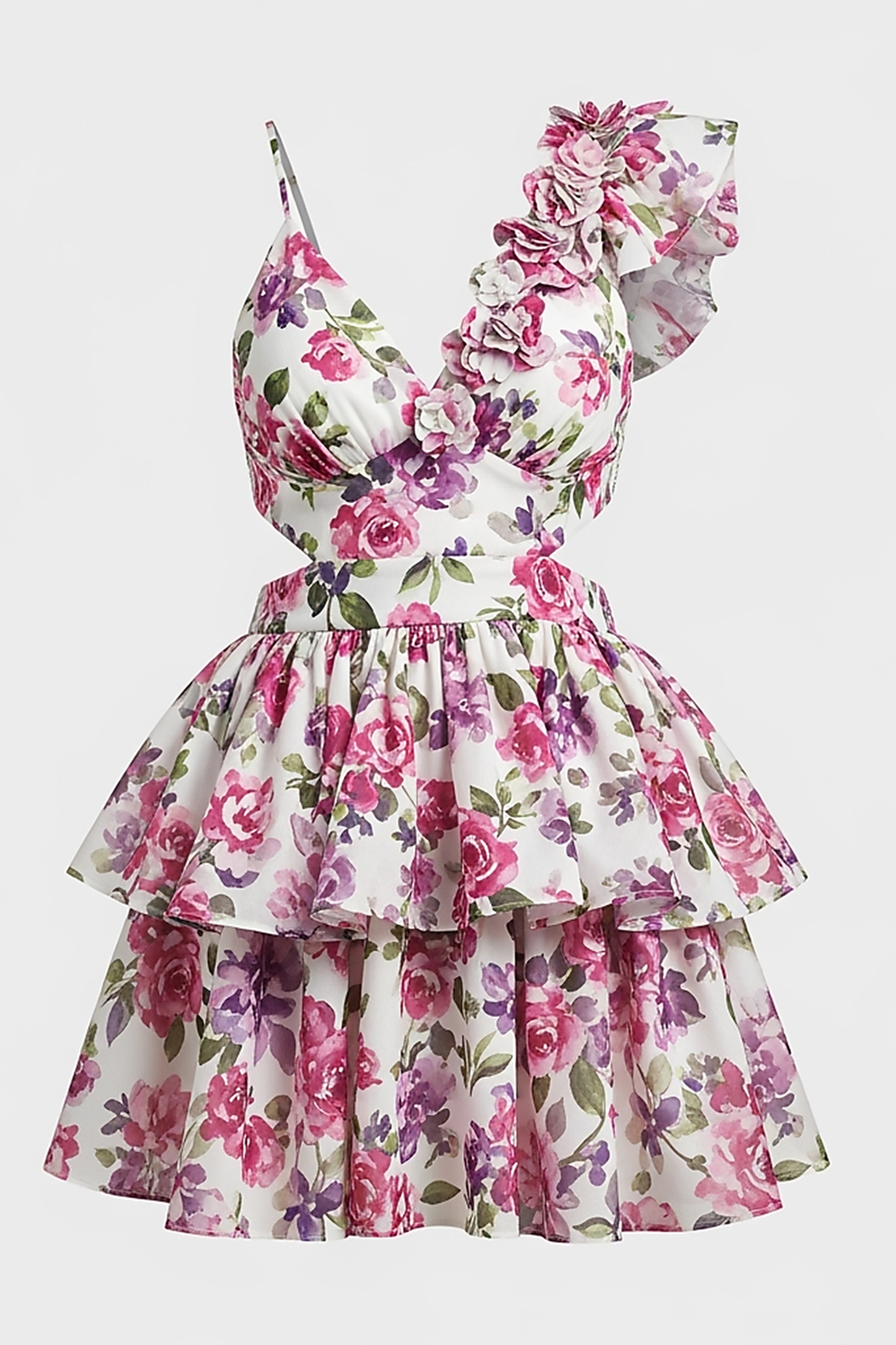 Purple Halter Tiered Maxi Dress - Thorne & Ivy