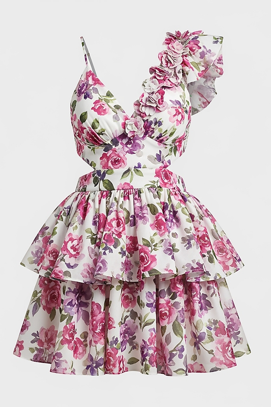 Purple Halter Tiered Maxi Dress - Thorne & Ivy