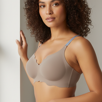 Neutral bralette, indoor lifestyle shot on model.