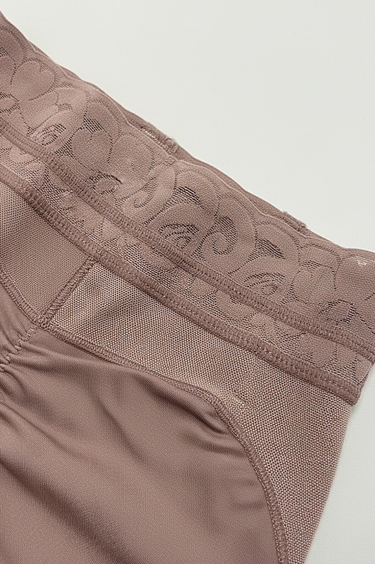 Body shaper tummy control panties fabric detail.