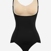 Bodysuit shapewear, front view on model.