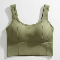 Breathable sports bra, angled view.