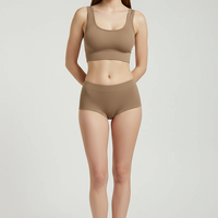 Breathable sports bra, angled view.