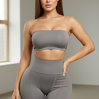 Black shapewear shorts, indoor lifestyle view on model.