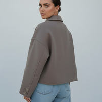 Solid wool jacket, interior detail.