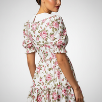 Printed Puff Sleeve Mini Dress - Thorne & Ivy
