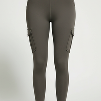 Seamless yoga pant, alternate angle on model.